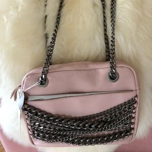 Zara Leather Bag w/Gun Metal Hardware